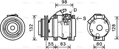 Ava Quality Cooling MTK219 - Kompresors, Gaisa kond. sistēma www.autospares.lv