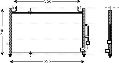 Ava Quality Cooling MZ 5104 - Kondensators, Gaisa kond. sistēma www.autospares.lv