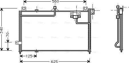 Ava Quality Cooling MZ 5125 - Kondensators, Gaisa kond. sistēma www.autospares.lv