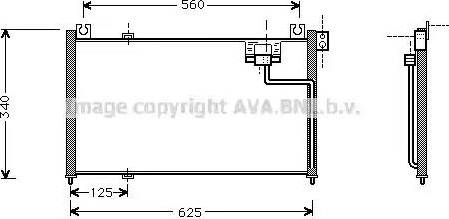 Ava Quality Cooling MZ 5127 - Kondensators, Gaisa kond. sistēma www.autospares.lv