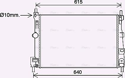 Ava Quality Cooling MZ2295 - Radiators, Motora dzesēšanas sistēma www.autospares.lv