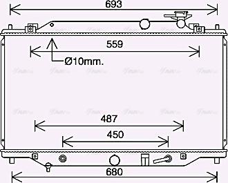 Ava Quality Cooling MZ2292 - Radiators, Motora dzesēšanas sistēma www.autospares.lv