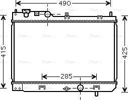 Ava Quality Cooling MZ 2214 - Radiators, Motora dzesēšanas sistēma www.autospares.lv