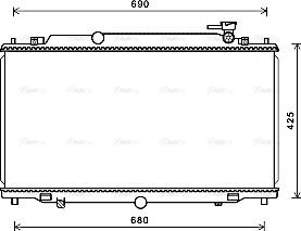 Ava Quality Cooling MZ2280 - Radiators, Motora dzesēšanas sistēma www.autospares.lv