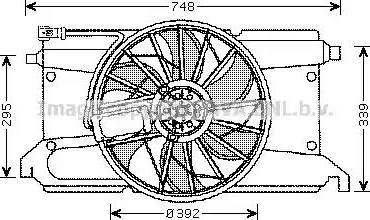 Ava Quality Cooling MZ 7538 - Ventilators, Motora dzesēšanas sistēma www.autospares.lv