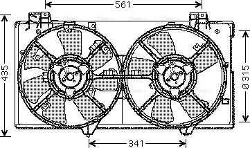 Ava Quality Cooling MZ 7528 - Ventilators, Motora dzesēšanas sistēma www.autospares.lv