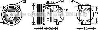 Ava Quality Cooling MZ K198 - Kompresors, Gaisa kond. sistēma www.autospares.lv