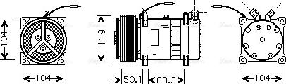 Ava Quality Cooling NHAK001 - Kompresors, Gaisa kond. sistēma www.autospares.lv