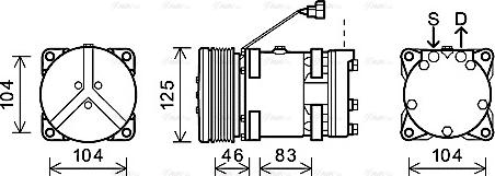 Ava Quality Cooling NHAK011 - Kompresors, Gaisa kond. sistēma www.autospares.lv