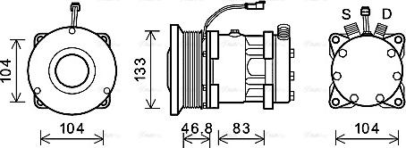 Ava Quality Cooling NHAK017 - Kompresors, Gaisa kond. sistēma www.autospares.lv