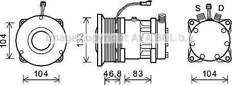 Ava Quality Cooling NHK017 - Kompresors, Gaisa kond. sistēma www.autospares.lv