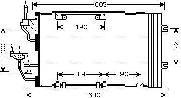 Ava Quality Cooling OL5454D - Condenser, air conditioning www.autospares.lv