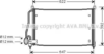 Ava Quality Cooling OL 5295 - Kondensators, Gaisa kond. sistēma autospares.lv