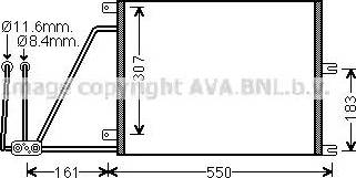 Ava Quality Cooling OL 5265 - Kondensators, Gaisa kond. sistēma autospares.lv