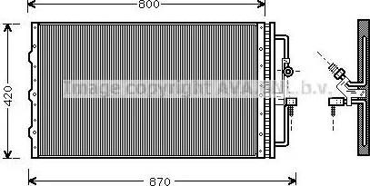 Ava Quality Cooling OL 5267 - Kondensators, Gaisa kond. sistēma www.autospares.lv