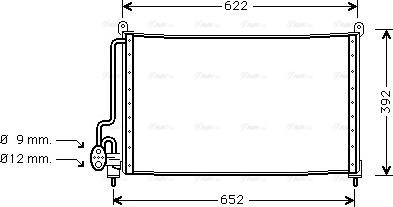 Ava Quality Cooling OL 5229 - Kondensators, Gaisa kond. sistēma autospares.lv