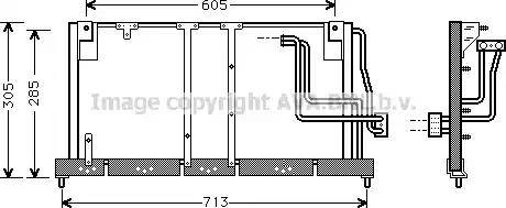 Ava Quality Cooling OL 5225 - Kondensators, Gaisa kond. sistēma autospares.lv