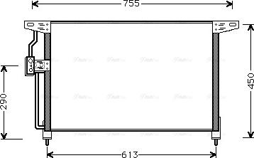 Ava Quality Cooling OL 5228 - Condenser, air conditioning www.autospares.lv