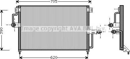 Ava Quality Cooling OL 5227 - Kondensators, Gaisa kond. sistēma www.autospares.lv