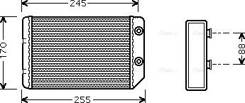 Ava Quality Cooling OL 6314 - Siltummainis, Salona apsilde www.autospares.lv