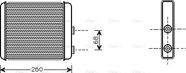 Ava Quality Cooling OL 6259 - Siltummainis, Salona apsilde www.autospares.lv