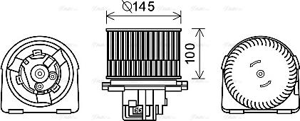 Ava Quality Cooling OL8619 - Salona ventilators www.autospares.lv