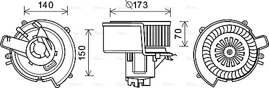 Ava Quality Cooling OL8639 - Salona ventilators www.autospares.lv