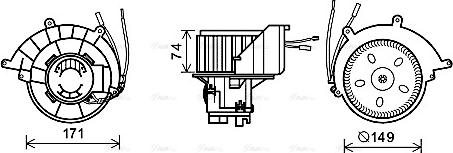 Ava Quality Cooling OL8629 - Salona ventilators www.autospares.lv