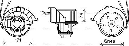 Ava Quality Cooling OL8627 - Salona ventilators www.autospares.lv