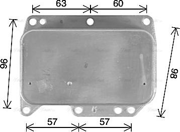 Ava Quality Cooling OL3710 - Eļļas radiators, Motoreļļa www.autospares.lv