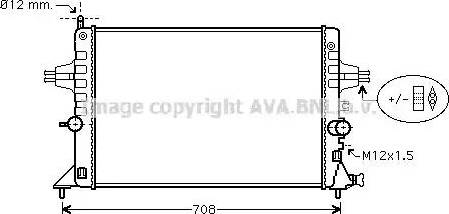 Ava Quality Cooling OL 2440 - Radiators, Motora dzesēšanas sistēma www.autospares.lv