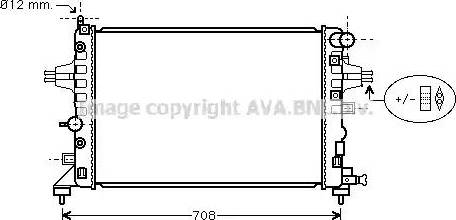 Ava Quality Cooling OL 2362 - Radiators, Motora dzesēšanas sistēma www.autospares.lv