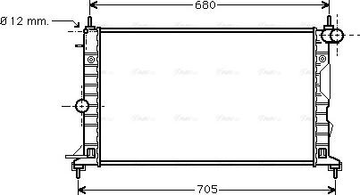 Ava Quality Cooling OL2323 - Radiators, Motora dzesēšanas sistēma www.autospares.lv