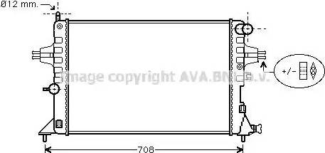 Ava Quality Cooling OL 2296 - Radiators, Motora dzesēšanas sistēma www.autospares.lv