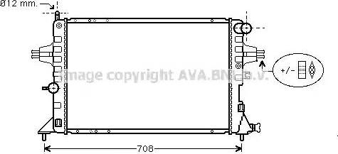 Ava Quality Cooling OL 2293 - Radiators, Motora dzesēšanas sistēma www.autospares.lv