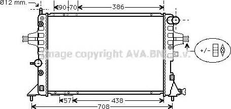 Ava Quality Cooling OL 2253 - Radiators, Motora dzesēšanas sistēma www.autospares.lv