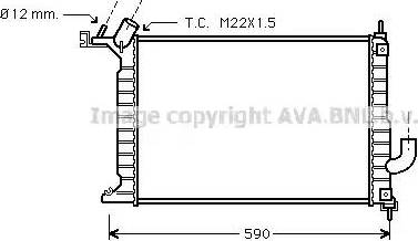 Ava Quality Cooling OL 2275 - Radiators, Motora dzesēšanas sistēma www.autospares.lv