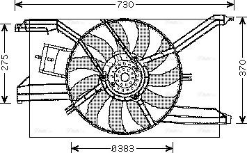 Ava Quality Cooling OL 7532 - Ventilators, Motora dzesēšanas sistēma www.autospares.lv