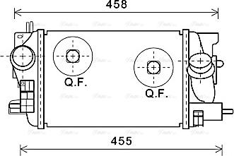 Ava Quality Cooling OLA4593 - Intercooler, charger www.autospares.lv