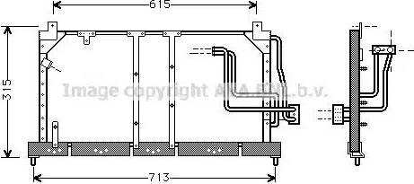 Ava Quality Cooling OLA5224 - Kondensators, Gaisa kond. sistēma autospares.lv