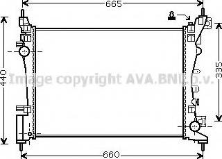 Ava Quality Cooling OLA2574 - Radiators, Motora dzesēšanas sistēma www.autospares.lv