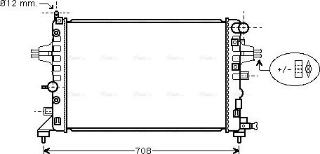 Ava Quality Cooling OLA2362 - Radiators, Motora dzesēšanas sistēma www.autospares.lv