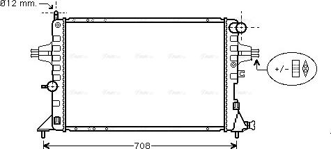 Ava Quality Cooling OLA2293 - Radiators, Motora dzesēšanas sistēma www.autospares.lv