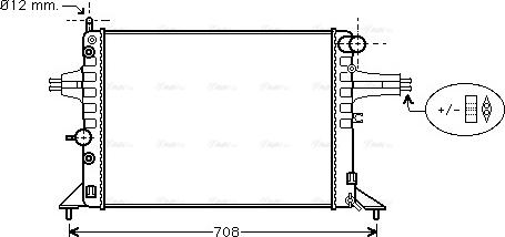 Ava Quality Cooling OLA2256 - Radiators, Motora dzesēšanas sistēma www.autospares.lv