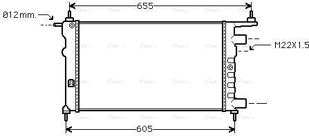 Ava Quality Cooling OLA2261 - Radiators, Motora dzesēšanas sistēma www.autospares.lv