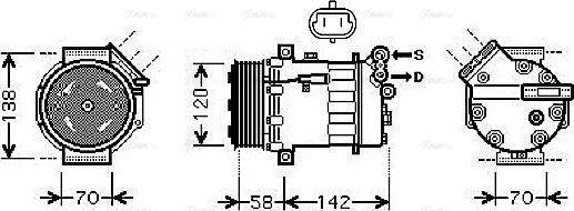 Ava Quality Cooling OL K448 - Kompresors, Gaisa kond. sistēma autospares.lv