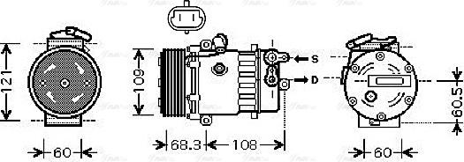 Ava Quality Cooling OL K466 - Kompresors, Gaisa kond. sistēma www.autospares.lv