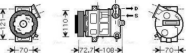 Ava Quality Cooling OLAK419 - Kompresors, Gaisa kond. sistēma www.autospares.lv