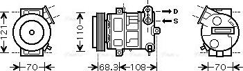 Ava Quality Cooling OLAK418 - Kompresors, Gaisa kond. sistēma www.autospares.lv