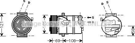 Ava Quality Cooling OLAK430 - Kompresors, Gaisa kond. sistēma www.autospares.lv